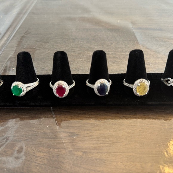 100% Real Gemstone Rings - Picture 2 of 13